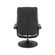 5 Poltrona Massagem Reclinavel Nebraska Rivatti PU Preto com Controle e Apoio para Pes